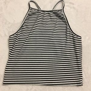 Striped halter crop top 🌸